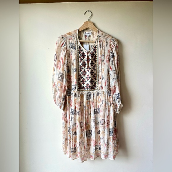 NWT VELVET GRAHAM SPENCER | Tawni Embroidered Tunic MIDI dress | xs - Picture 10 of 13
